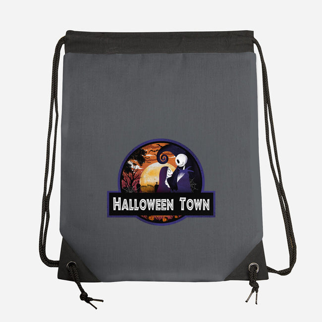 Halloween Town Park-None-Drawstring-Bag-dandingeroz