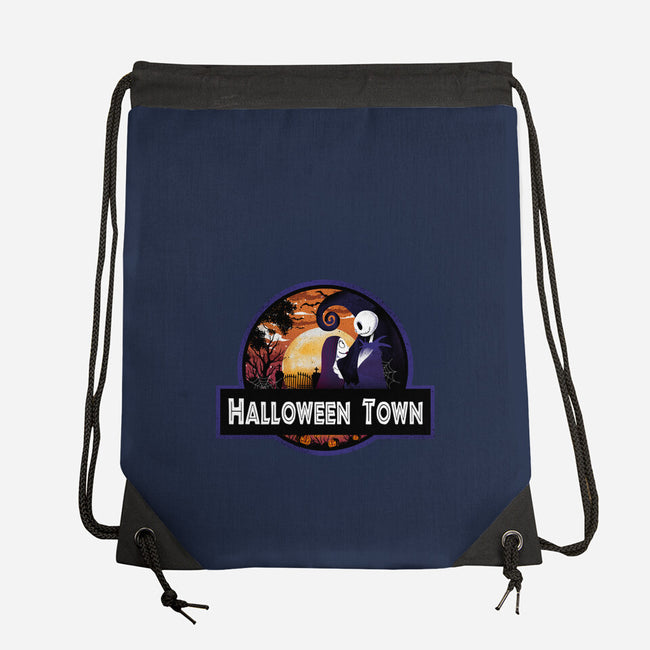 Halloween Town Park-None-Drawstring-Bag-dandingeroz
