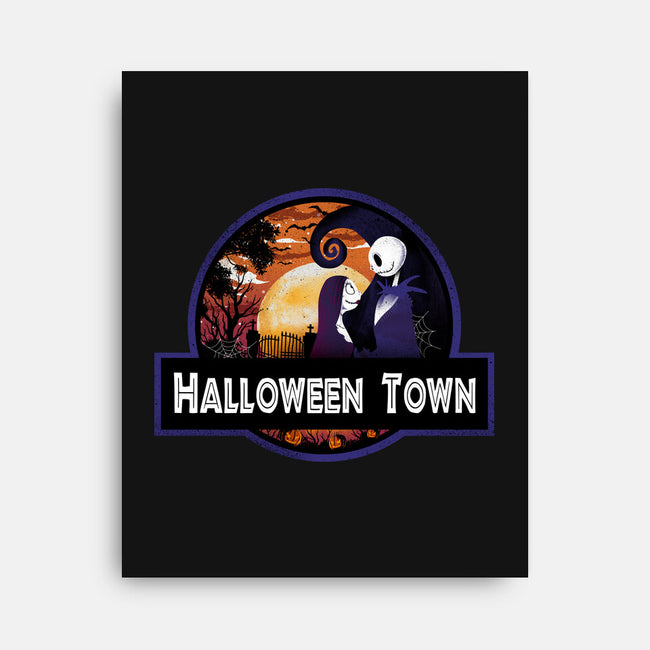 Halloween Town Park-None-Stretched-Canvas-dandingeroz