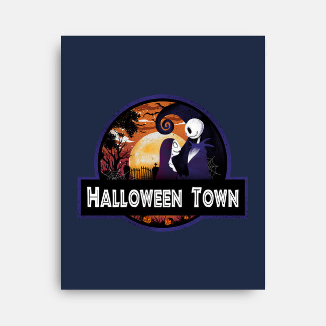 Halloween Town Park-None-Stretched-Canvas-dandingeroz