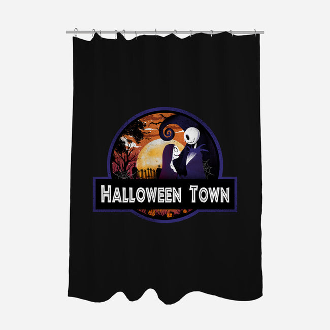 Halloween Town Park-None-Polyester-Shower Curtain-dandingeroz