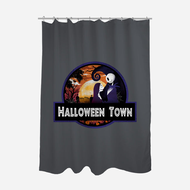 Halloween Town Park-None-Polyester-Shower Curtain-dandingeroz