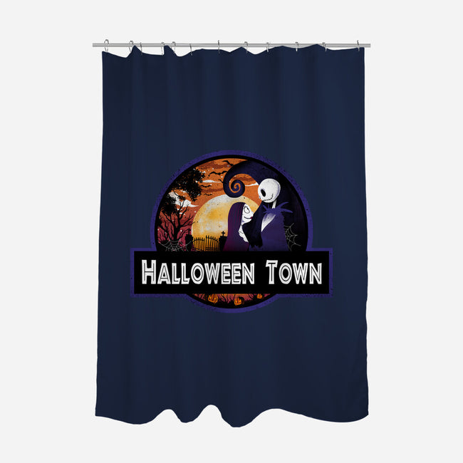 Halloween Town Park-None-Polyester-Shower Curtain-dandingeroz