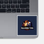Halloween Town Park-None-Glossy-Sticker-dandingeroz