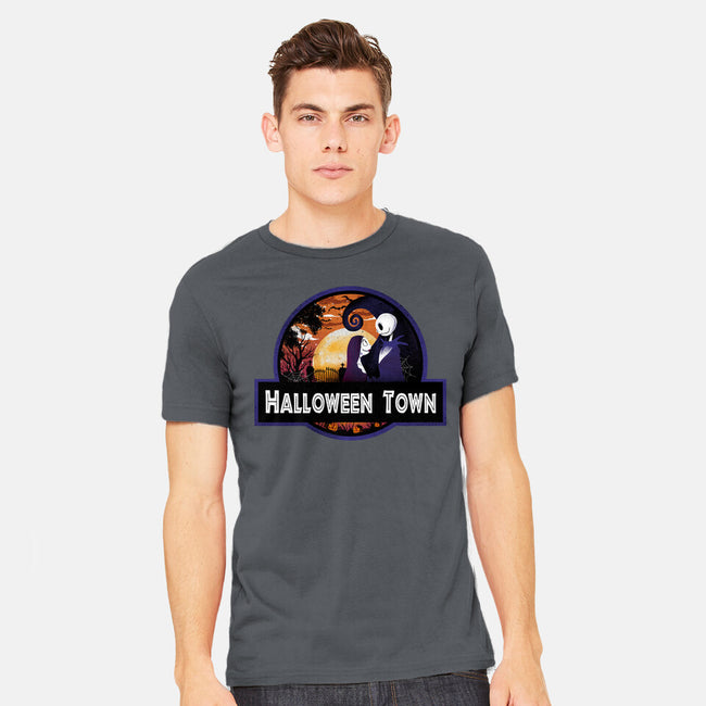Halloween Town Park-Mens-Heavyweight-Tee-dandingeroz