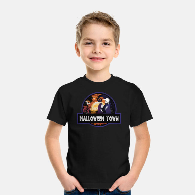 Halloween Town Park-Youth-Basic-Tee-dandingeroz