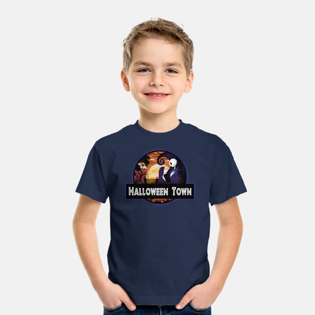 Halloween Town Park-Youth-Basic-Tee-dandingeroz