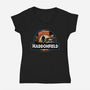 Haddonfield Park-Womens-V-Neck-Tee-dandingeroz