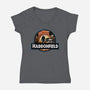 Haddonfield Park-Womens-V-Neck-Tee-dandingeroz