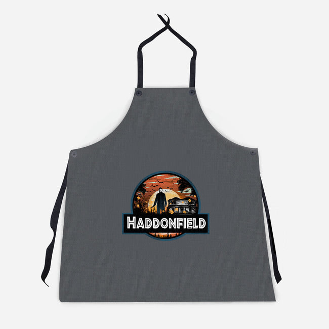 Haddonfield Park-Unisex-Kitchen-Apron-dandingeroz