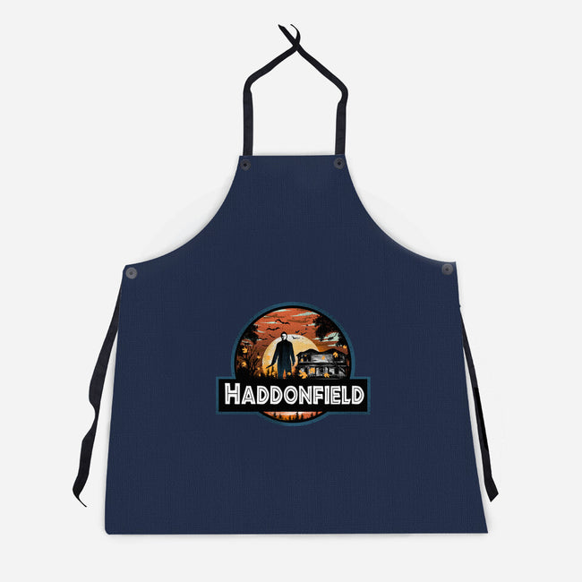 Haddonfield Park-Unisex-Kitchen-Apron-dandingeroz