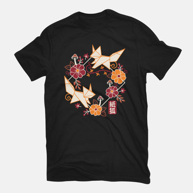 Origami Foxes-Mens-Basic-Tee-NemiMakeit