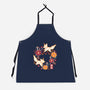Origami Foxes-Unisex-Kitchen-Apron-NemiMakeit