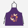 Origami Foxes-Unisex-Kitchen-Apron-NemiMakeit