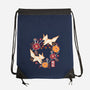 Origami Foxes-None-Drawstring-Bag-NemiMakeit
