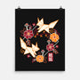 Origami Foxes-None-Matte-Poster-NemiMakeit