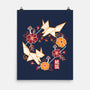 Origami Foxes-None-Matte-Poster-NemiMakeit