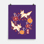 Origami Foxes-None-Matte-Poster-NemiMakeit