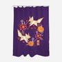 Origami Foxes-None-Polyester-Shower Curtain-NemiMakeit