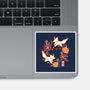 Origami Foxes-None-Glossy-Sticker-NemiMakeit