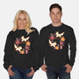 Origami Foxes-Unisex-Crew Neck-Sweatshirt-NemiMakeit