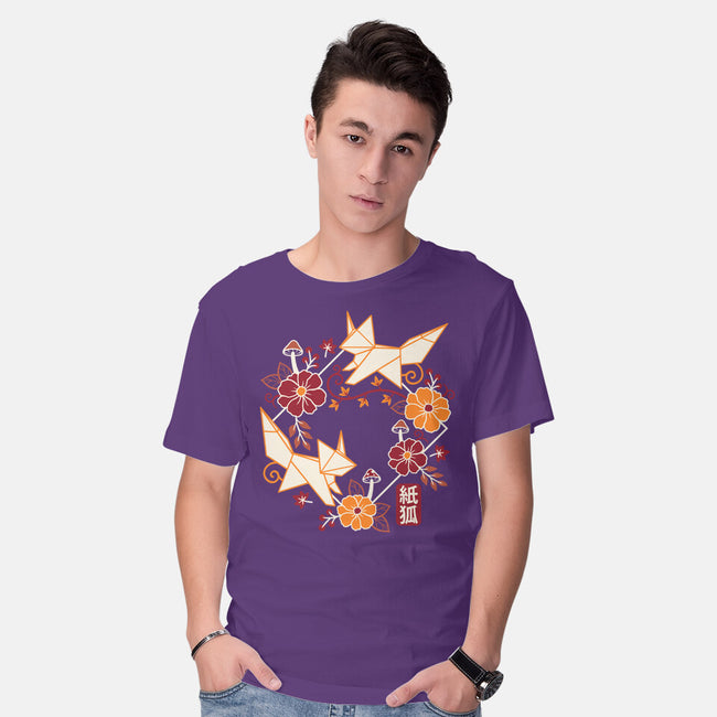Origami Foxes-Mens-Basic-Tee-NemiMakeit