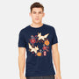 Origami Foxes-Mens-Heavyweight-Tee-NemiMakeit