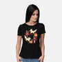 Origami Foxes-Womens-Basic-Tee-NemiMakeit