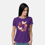 Origami Foxes-Womens-Basic-Tee-NemiMakeit