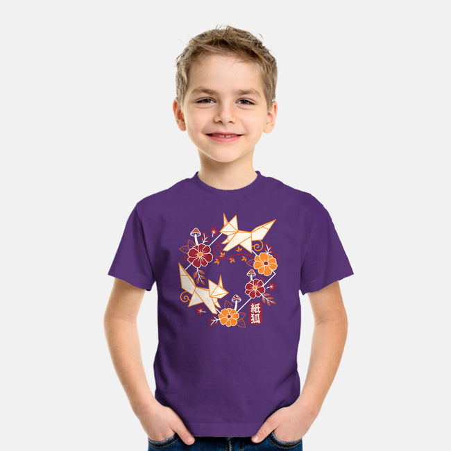 Origami Foxes-Youth-Basic-Tee-NemiMakeit