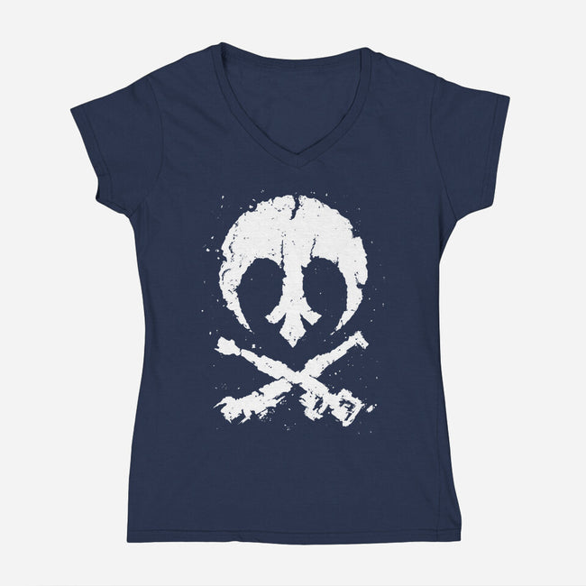 Kade‘s Symbol-Womens-V-Neck-Tee-CappO