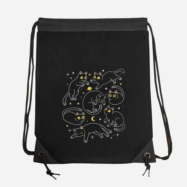 Space Cats-None-Drawstring-Bag-Eoli Studio