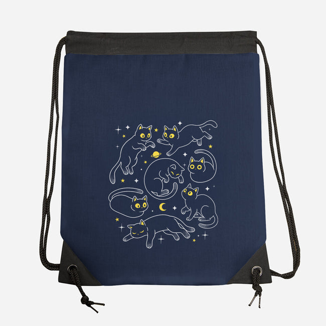 Space Cats-None-Drawstring-Bag-Eoli Studio