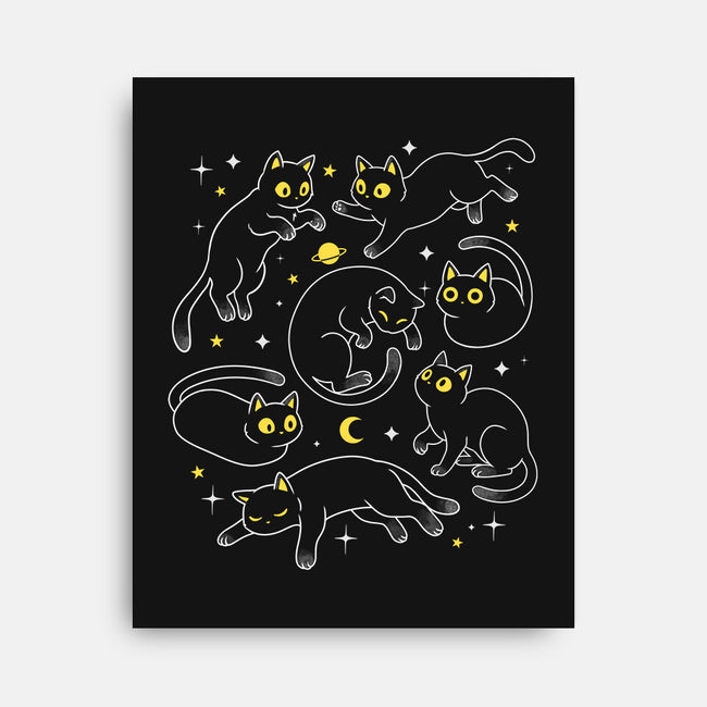 Space Cats-None-Stretched-Canvas-Eoli Studio