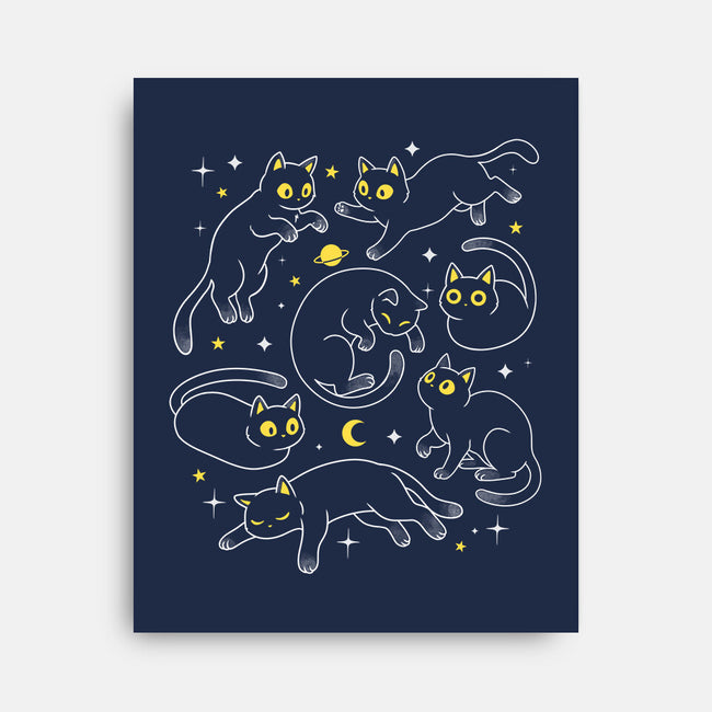Space Cats-None-Stretched-Canvas-Eoli Studio