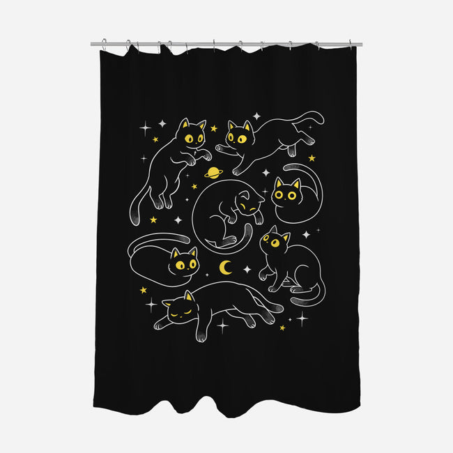Space Cats-None-Polyester-Shower Curtain-Eoli Studio