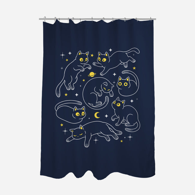 Space Cats-None-Polyester-Shower Curtain-Eoli Studio