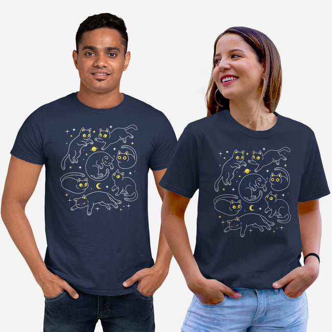 Space Cats-Unisex-Basic-Tee-Eoli Studio