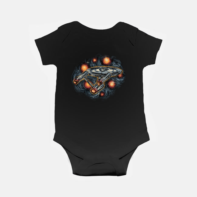 The Stars Is Waiting For Us-Baby-Basic-Onesie-glitchygorilla