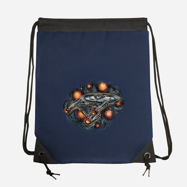 The Stars Is Waiting For Us-None-Drawstring-Bag-glitchygorilla