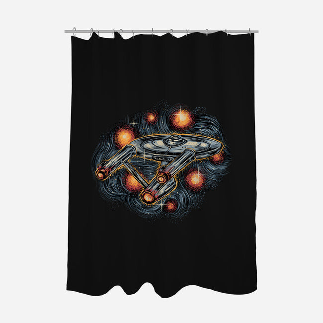 The Stars Is Waiting For Us-None-Polyester-Shower Curtain-glitchygorilla