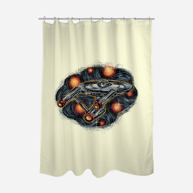 The Stars Is Waiting For Us-None-Polyester-Shower Curtain-glitchygorilla