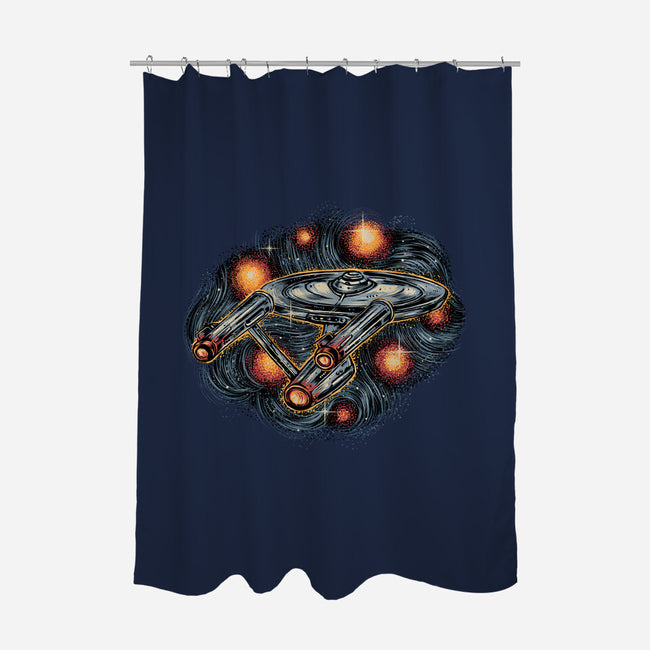 The Stars Is Waiting For Us-None-Polyester-Shower Curtain-glitchygorilla