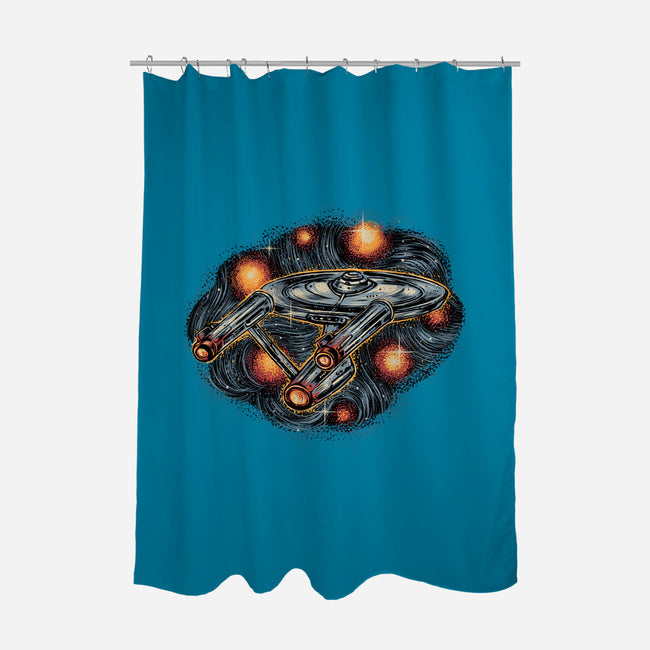 The Stars Is Waiting For Us-None-Polyester-Shower Curtain-glitchygorilla