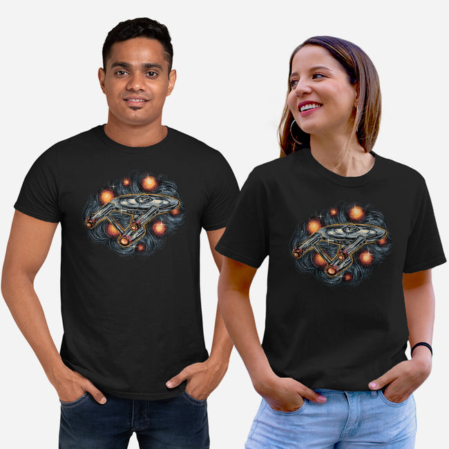 The Stars Is Waiting For Us-Unisex-Basic-Tee-glitchygorilla