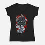Stalkers Horror-Womens-V-Neck-Tee-Diego Oliver