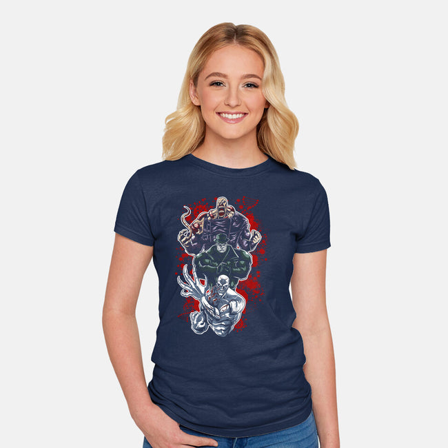 Stalkers Horror-Womens-Fitted-Tee-Diego Oliver