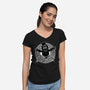 Movie Monster Cartoon-Womens-V-Neck-Tee-Studio Mootant