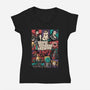Crawler Game-Womens-V-Neck-Tee-Studio Mootant