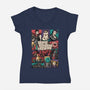 Crawler Game-Womens-V-Neck-Tee-Studio Mootant